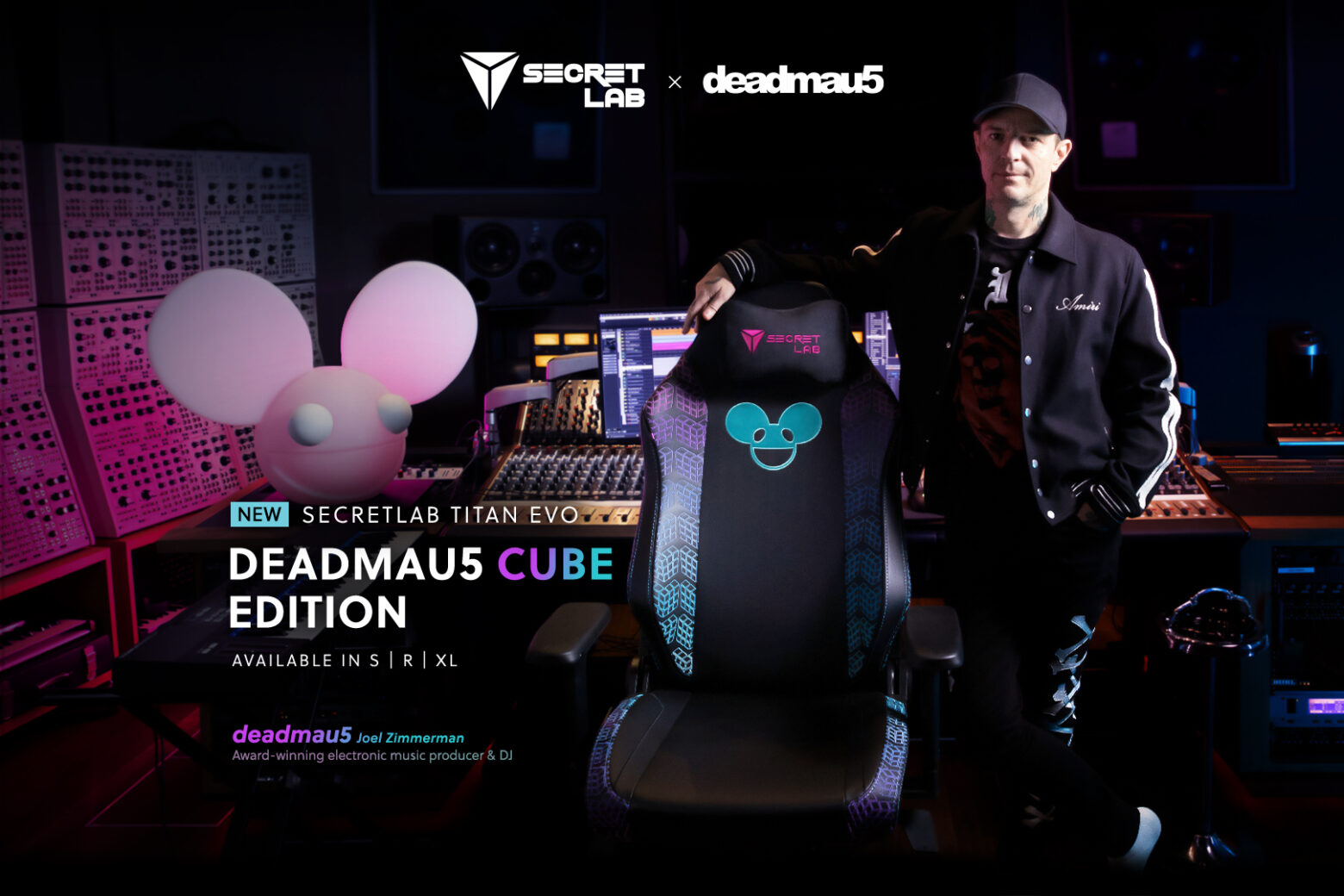 Deadmau5 teams with Secretlab once again for custom, limited TITAN Evo Cube desk chair